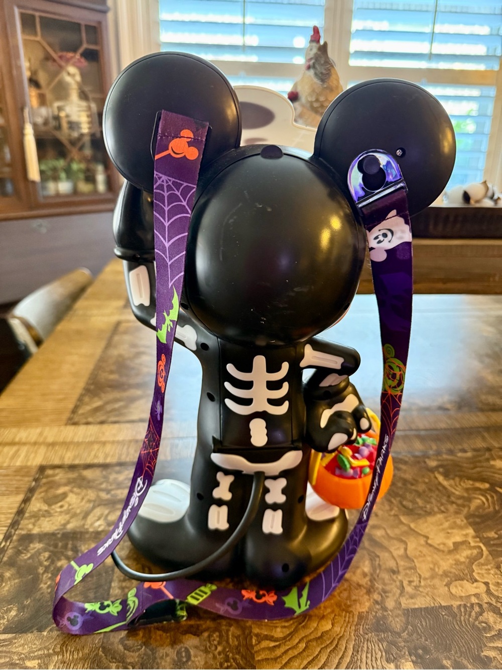 Disney Parks 2023 Mickey Mouse Skeleton Halloween Popcorn Bucket - never used - Picture 5 of 8